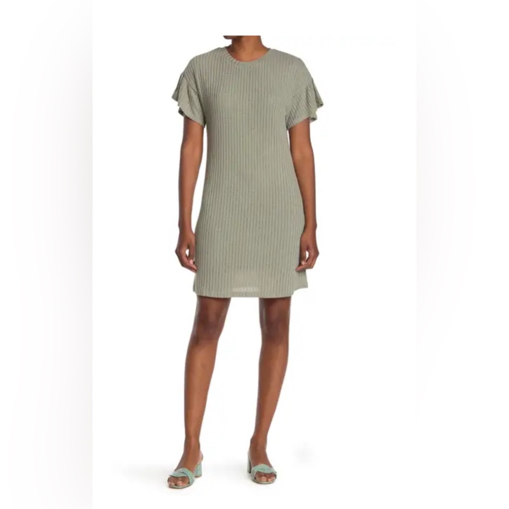 Collective Concepts Ruffle Sleeve Shift Dress Size Medium